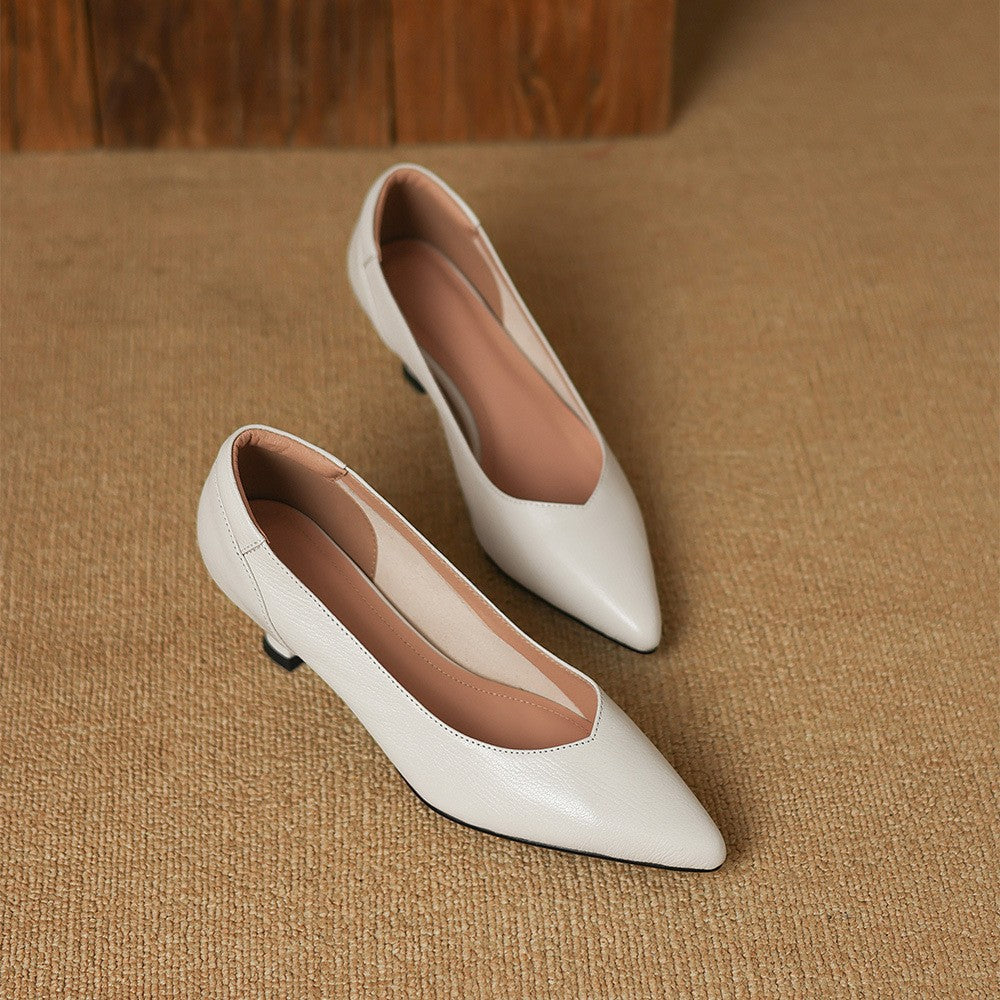Lunare Sculpt Leather Pumps