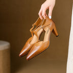 Rosie T-Bar Leather Heels