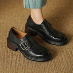 Tessa Monk-Strap Leather Brogues