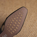 Virelle Cross Leather Mules