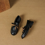 Caelen Bow Leather Loafers