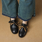 Caelen Bow Leather Loafers