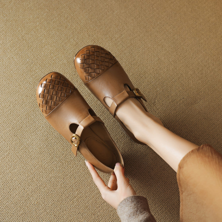 Velmora Woven Leather Loafers