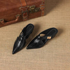 Aurel Leather Sculpt Mules