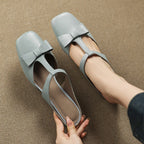Meyra Bow Lambskin Leather Mules