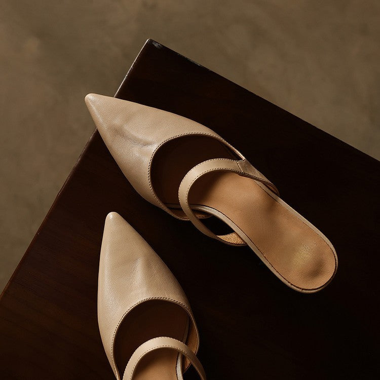 Elvaré Strap Leather Mules