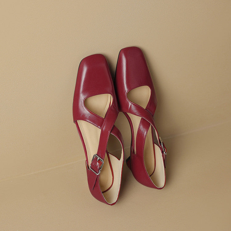 Celise D'Orsay Leather Heels