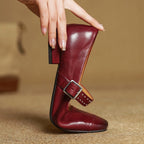 Avelyn Leather Mary Janes