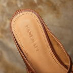 Sera Square-Toe Leather Mules