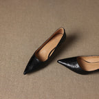 Verrine Leather Low Pumps