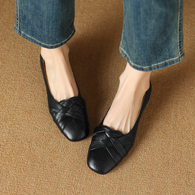 Eloura Woven Leather Flats