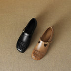 Velmora Woven Leather Loafers