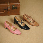 Mira Mary-Jane Leather Heels