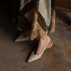 Vireya Slingback Leather Flats