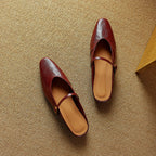 Celine Leather Strap Mules