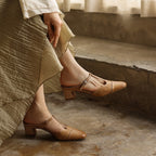 Rovell T-Bar Leather Mules