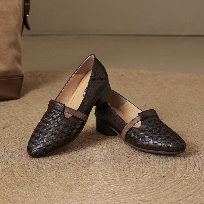 Ardelle Woven Leather Loafers