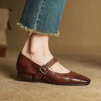 Avelyn Leather Mary Janes
