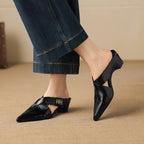 Aurel Leather Sculpt Mules