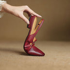 Norvie Leather Slingback Mary Jane Flats