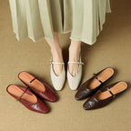 Celine Leather Strap Mules