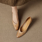 Caldré Leather Square Pumps