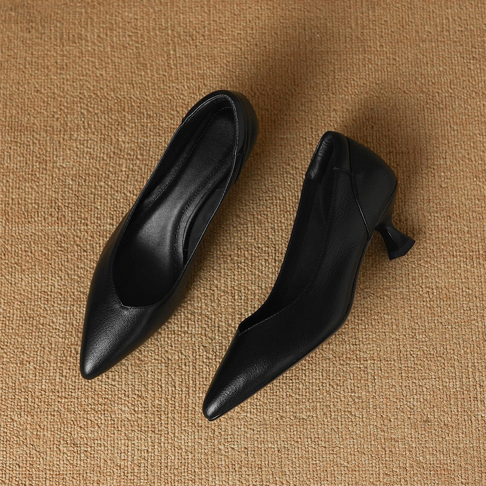Lunare Sculpt Leather Pumps