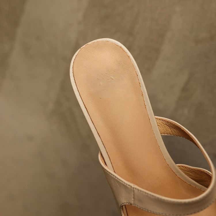 Elvaré Strap Leather Mules