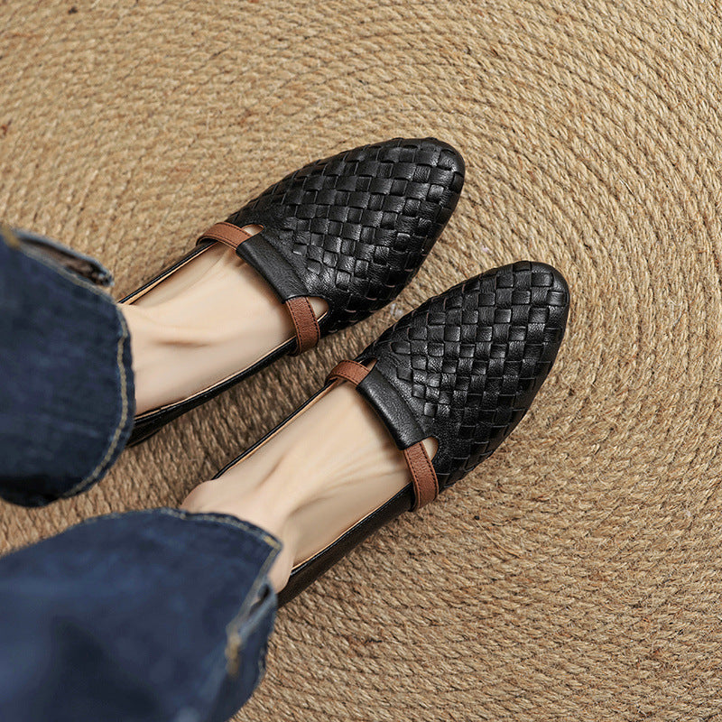 Ardelle Woven Leather Loafers