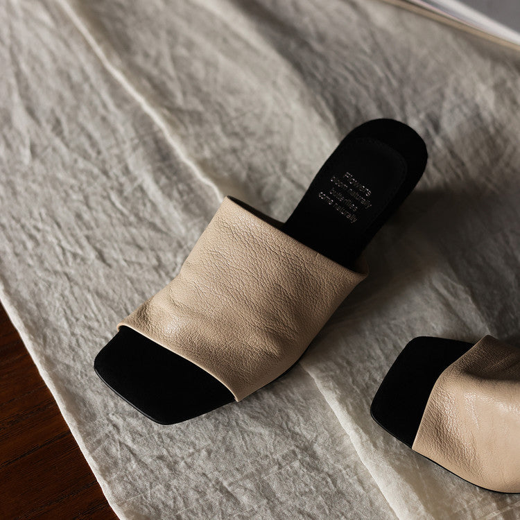 Liora Leather Sandal Mules