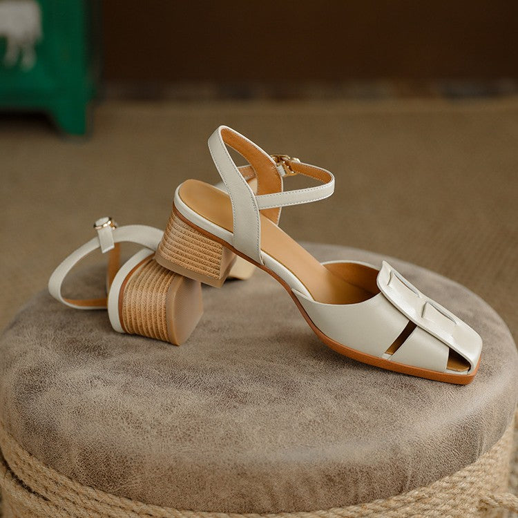 Orlina Roman Leather Heels