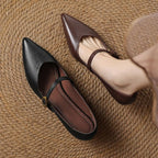 Eloria Leather Kitten Heels