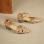 Caelin Lambskin Leather Heels
