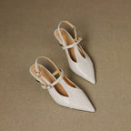 Aviel Pointed Leather Heels