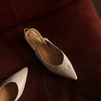 Vireya Slingback Leather Flats