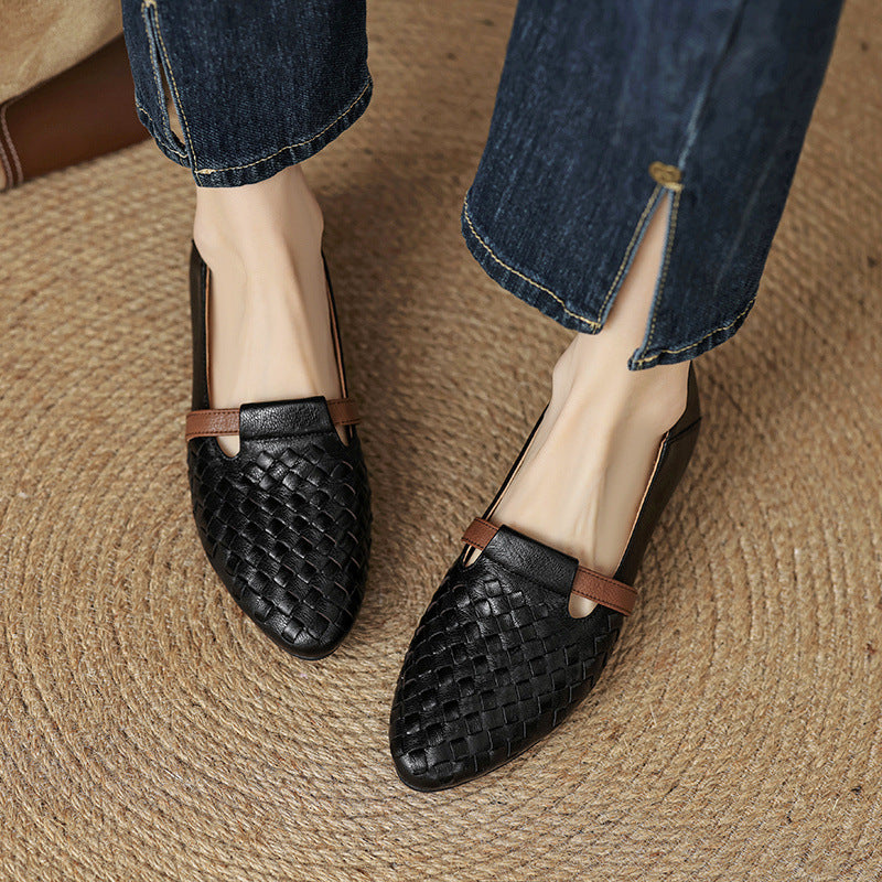 Ardelle Woven Leather Loafers