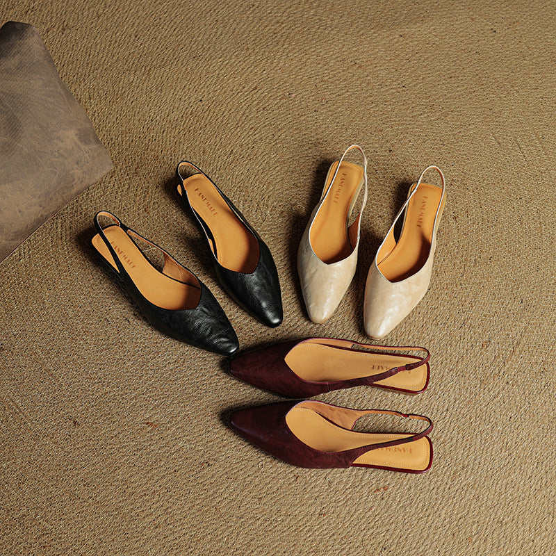 Eloura Slingback Leather Flats