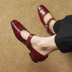 Avelyn Leather Mary Janes