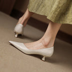 Verrine Leather Low Pumps