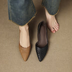 Serelle Woven Leather Heels