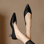 Eliane Woven Leather Heels
