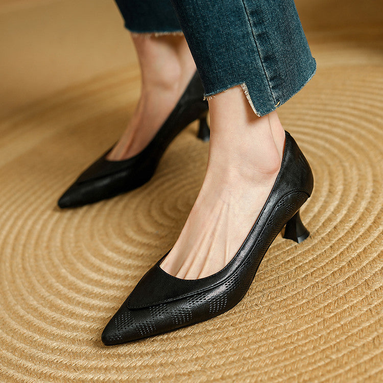 Lorien Sculpt Leather Heels