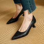 Lorien Sculpt Leather Heels