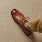 Orvain Brogue Leather Oxfords