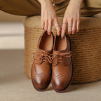 Orvain Brogue Leather Oxfords