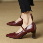Orvane Mary Jane Leather Pumps