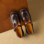 Brinell Leather Mary Janes