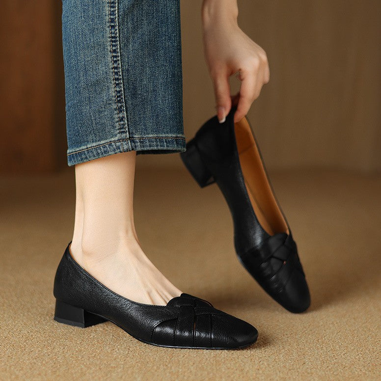 Eloura Woven Leather Flats