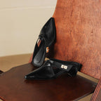 Aurel Leather Sculpt Mules