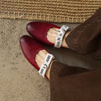 Maelle Bow Leather Mules
